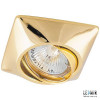 FERON Точечный врезной светильник поворотный DL6046 MR16 GU5.3 50W квадрат золото (5420) - зображення 1