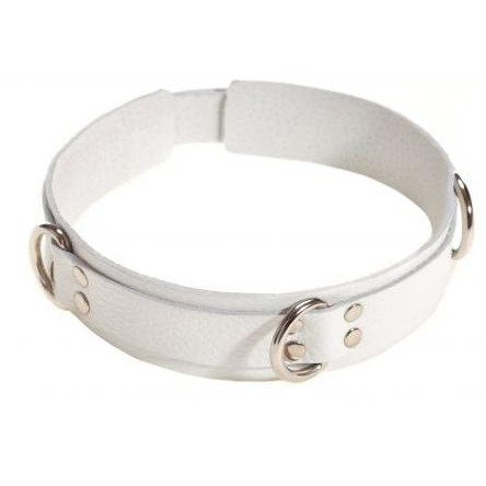 Slash Slave Leather Collar, white (2000000046419) - зображення 1