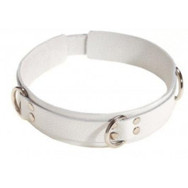 Slash Slave Leather Collar, white (2000000046419)