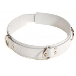   Slash Slave Leather Collar, white (2000000046419)