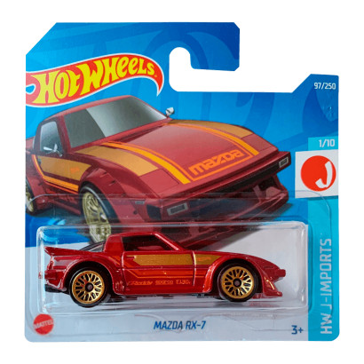 Hot Wheels Mazda RX-7 J-Imports 1:64 Red (HCX24) - зображення 1