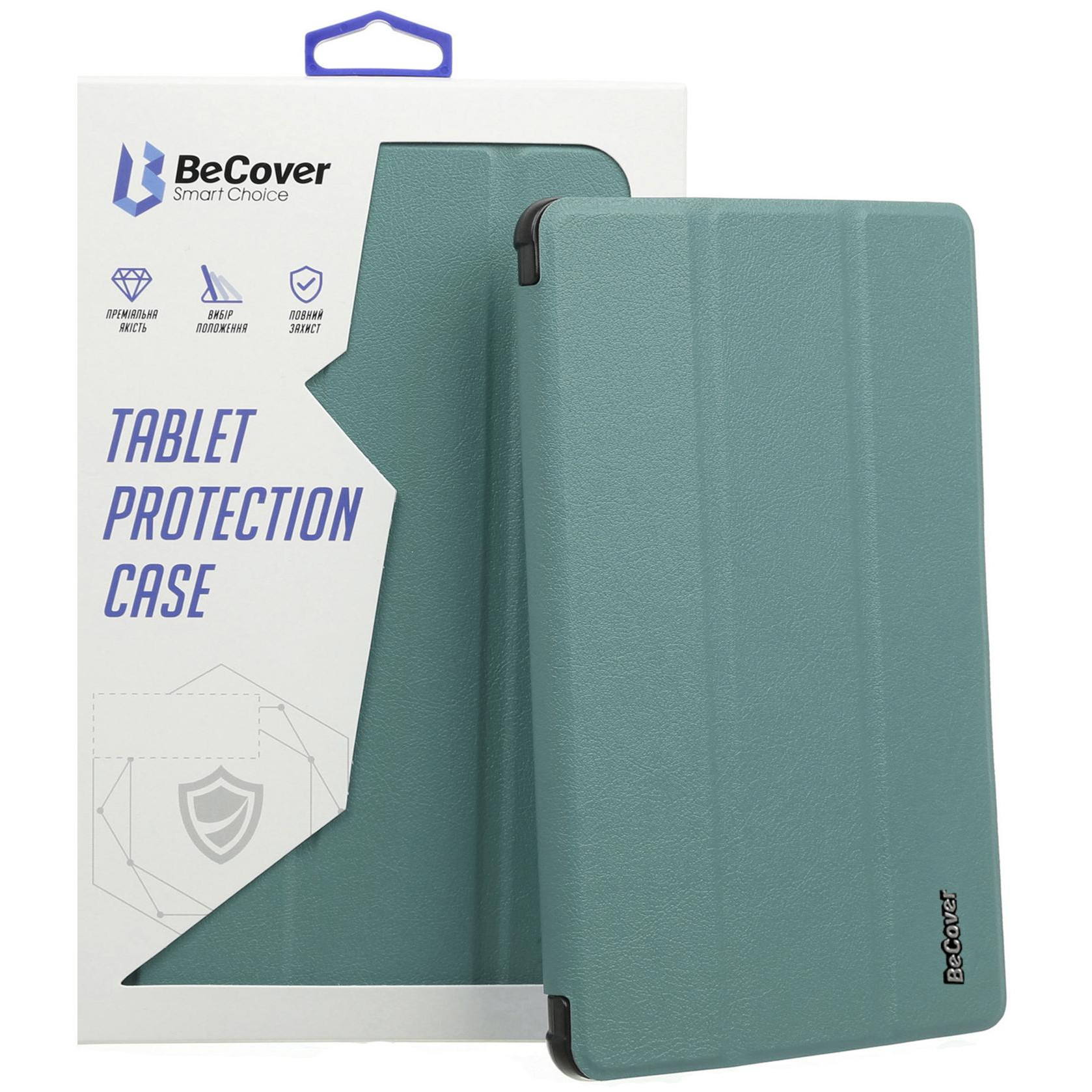 BeCover Чохол-книжка Soft Edge для Xiaomi Redmi Pad 10.61" 2022 Dark Green (708745) - зображення 1