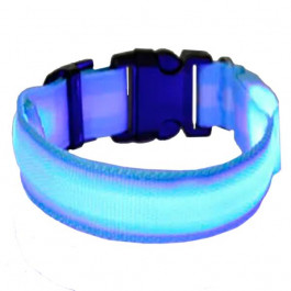 Auta Світлодіодний нейлоновий нашийник для собак з USB зарядкою (блакитний, XS)
