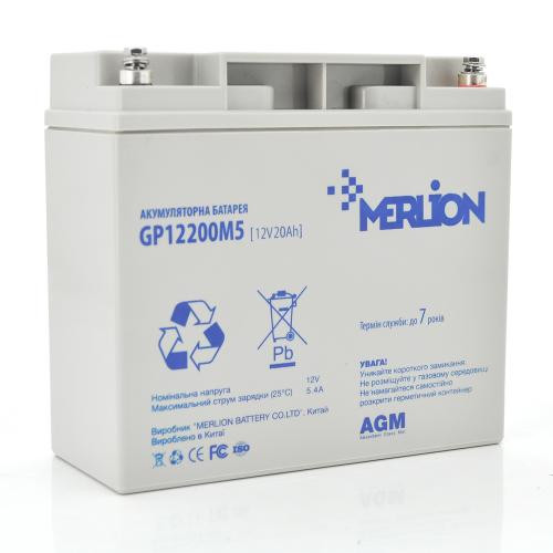 Merlion AGM GP1220M5 12 V 20 Ah акумулятор - зображення 1