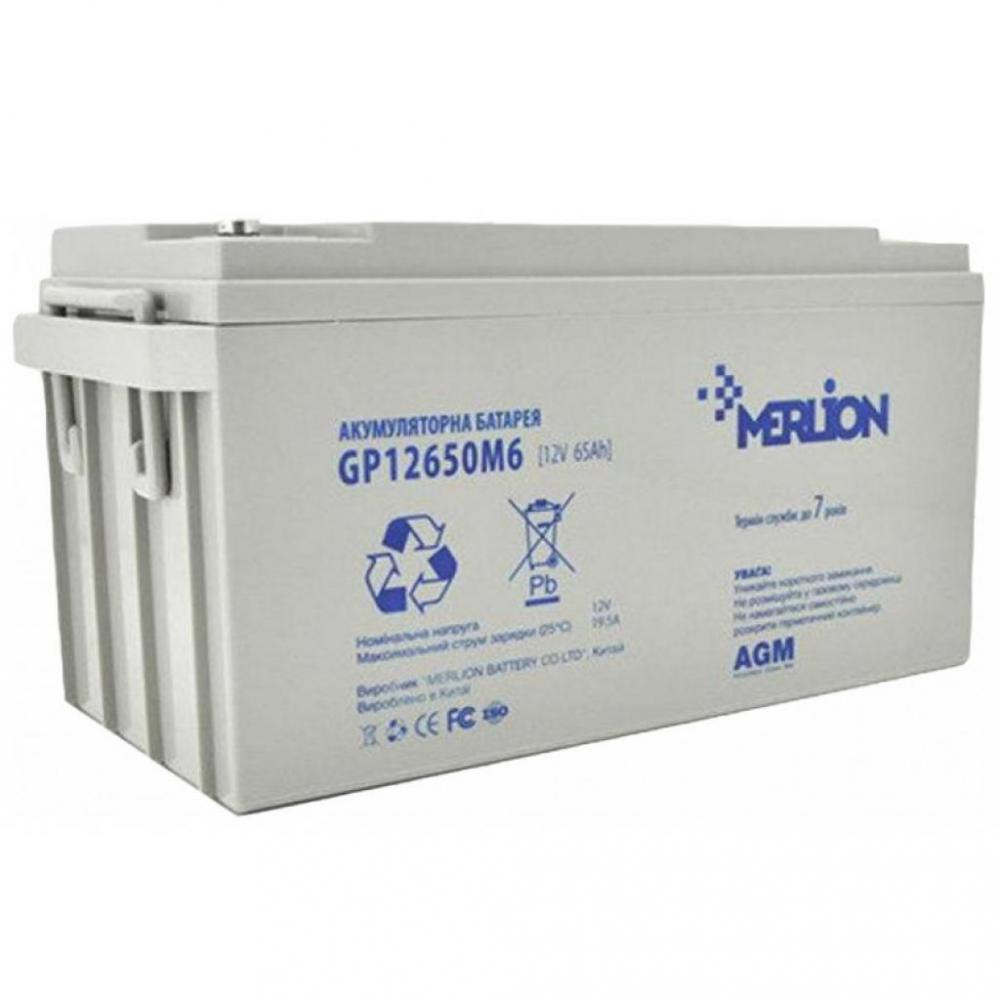 Merlion AGM G12650M6 GEL 12V 65Ah акумулятор - зображення 1