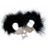 Adrien lastic Menottes Metal Handcuffs With Feather, черные (8433345303291) - зображення 1