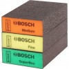 Bosch Губки шлифовальные  S471 Expert 69х97х26 мм, M, F, SF, 3 шт - зображення 1