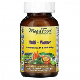 MegaFood Мультивитамины для Женщин, Multi for Women, MegaFood, 120 таблеток