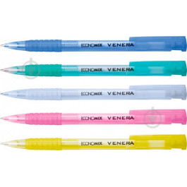 ECONOMIX Ручка шариковая VENERA 0,5 мм корпус в ассортименте