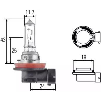 Hella H11 24V 70W 8GH008358241 - зображення 1