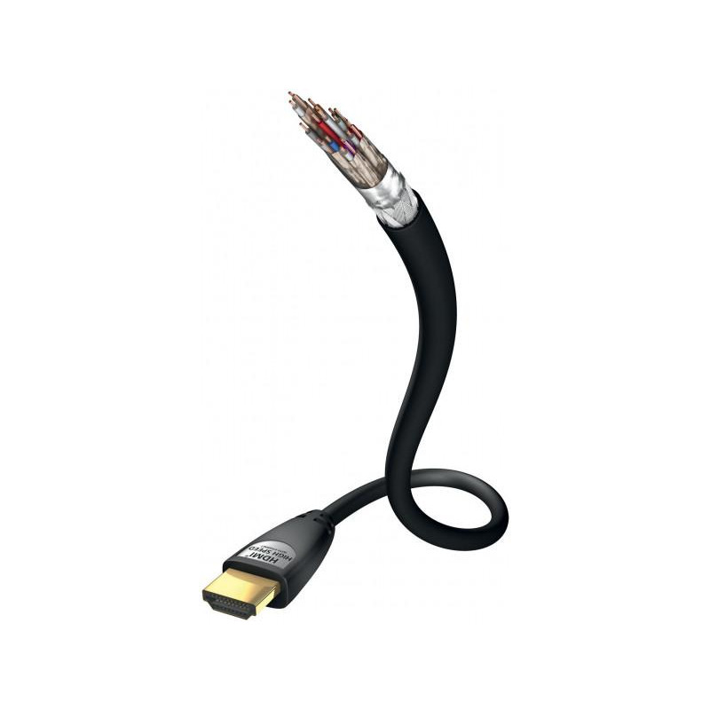 Inakustik Star High Speed HDMI Cable with Ethernet 0.75m - зображення 1