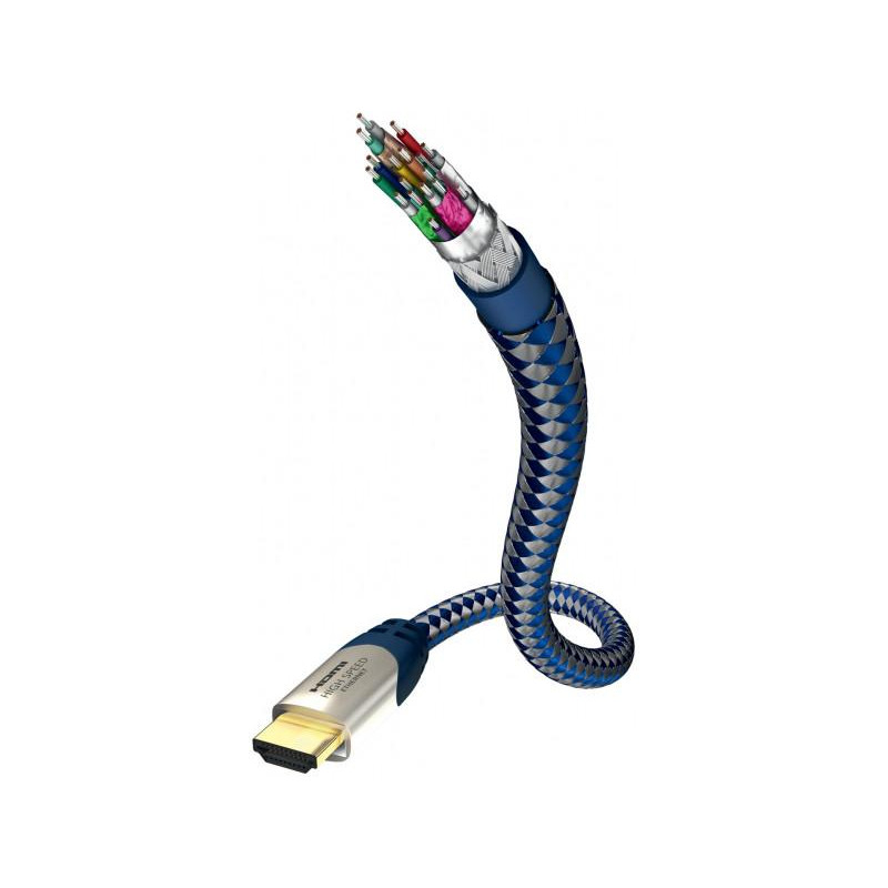 Inakustik Premium High Speed HDMI Cable with Ethernet 0.75m - зображення 1