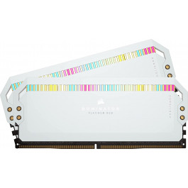   Corsair 32 GB (2x16GB) DDR5 6200 MHz Dominator Platinum RGB White (CMT32GX5M2X6200C36W)