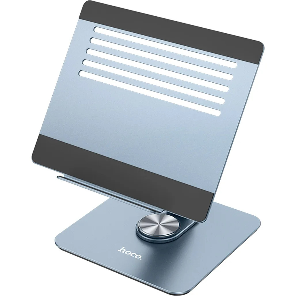Hoco PH52 Plus Might Metal Rotating Tablet Desktop Holder Grey (6931474788986) - зображення 1