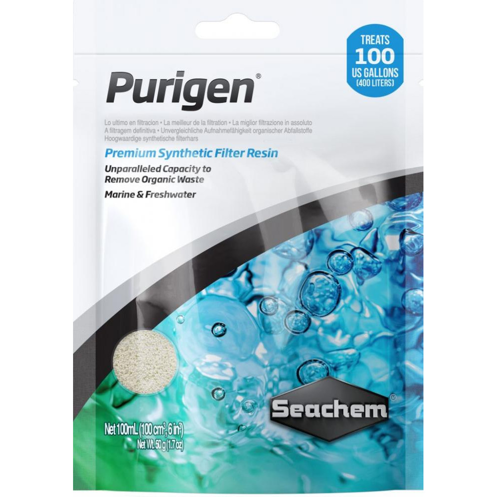 Seachem Адсорбент органических отходов  Purigen синтетический 100 мл Bag (000116016506) - зображення 1