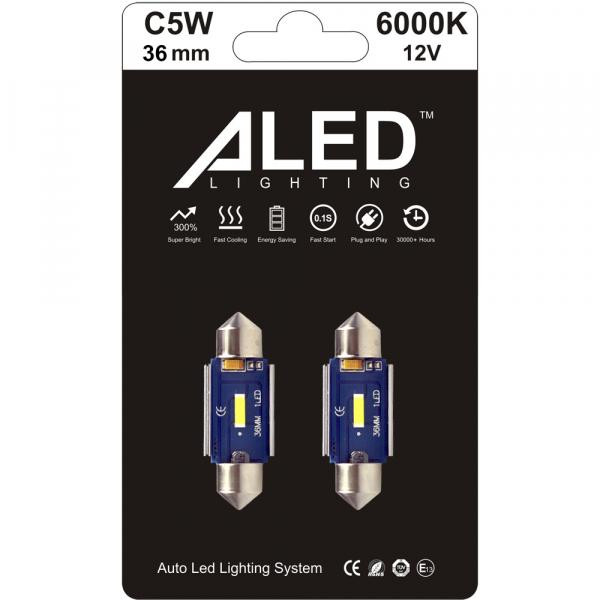 ALED C5W Festoon 36mm 6000к Canbus (2шт.) - зображення 1