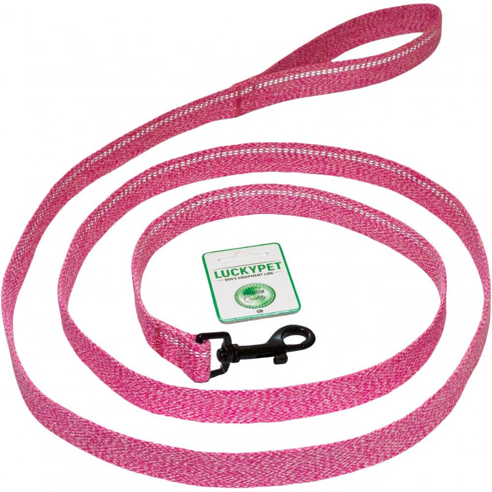 Lucky Pet Повідець  Melange світловідбивний 2 см х 2 м рожевий (550781) - зображення 1