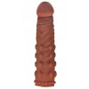 LoveToy Pleasure XTender Penis Sleeve Brown Add 2" (6452LVTOY160) - зображення 5