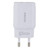 Borofone BA37A Speedy 2USB 2.4A + MicroUSB White - зображення 1