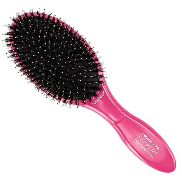 Olivia Garden Масажна щітка для волосся  Supreme Combo Pink Ceramic ion - зображення 1