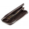 Grande Pelle Коричневий шкіряний гаманець-клатч на блискавці  532620 - зображення 2
