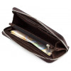 Grande Pelle Коричневий шкіряний гаманець-клатч на блискавці  532620 - зображення 5
