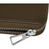 Grande Pelle Коричневий шкіряний гаманець-клатч на блискавці  532620 - зображення 9