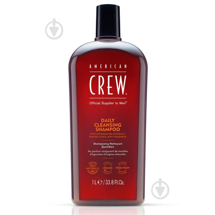 American Crew Шампунь для глубокой очистки волос  Daily Cleansing Shampoo 1000 Мл - зображення 1