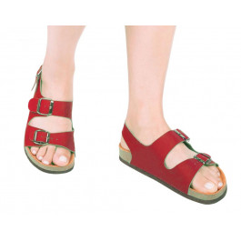 Foot Care Ортопедичні сандалі жіночі , FA-101, червоні, розмір 38