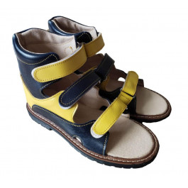 Foot Care Ортопедичні сандалі з супінатором  FC-113 розмір 22 жовто-сині