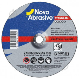   Novo Abrasive 230 x 6,0 x 22,23 мм NAB23060