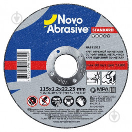 Novo Abrasive 115 x 1,2 x 22,23 мм NAB11512
