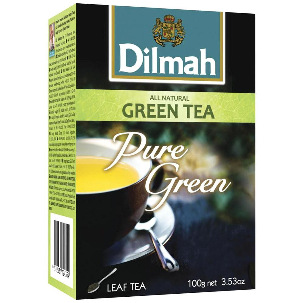 Dilmah Чай Зеленый Крупнолистовой 100 г (9312631124354) - зображення 1
