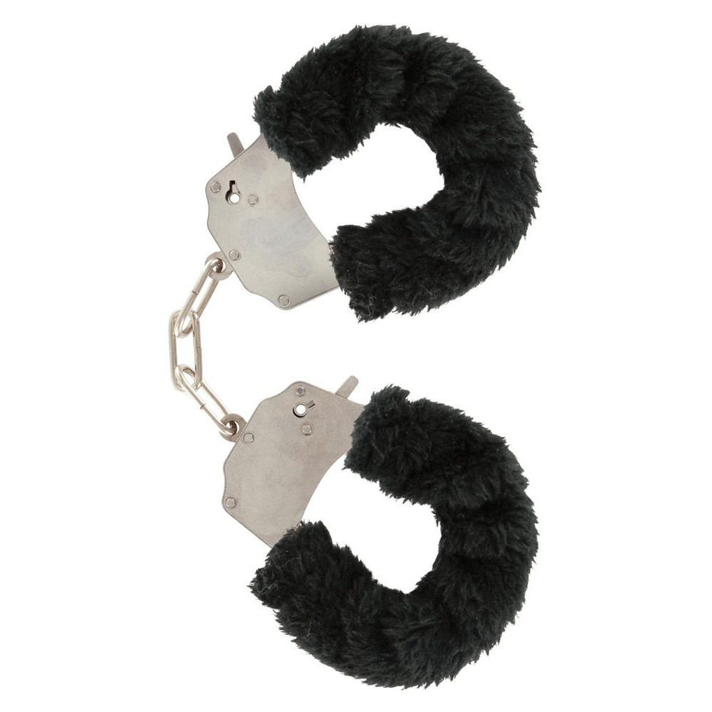 Toy Joy Наручники Furry Fun Cuffs, черные (8713221063403) - зображення 1