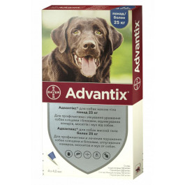 Bayer Advantix для собак от 25 до 40 кг 1 пипетка