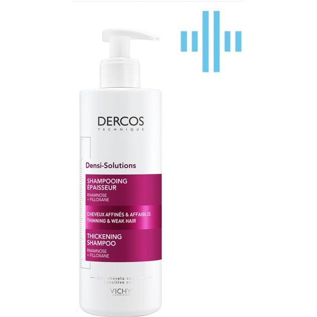 Vichy Шампунь  Dercos Densi-Solutions для восстановления густоты и объема тонких ослабленных волос 400 мл  - зображення 1