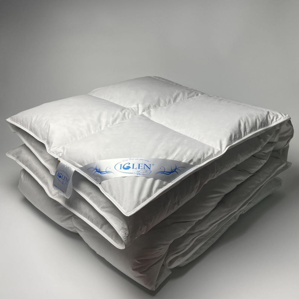IGLEN Одеяло демисезонное 100% серого гусиного пуха в тике, касетное 110х140 (11014011G) - зображення 1