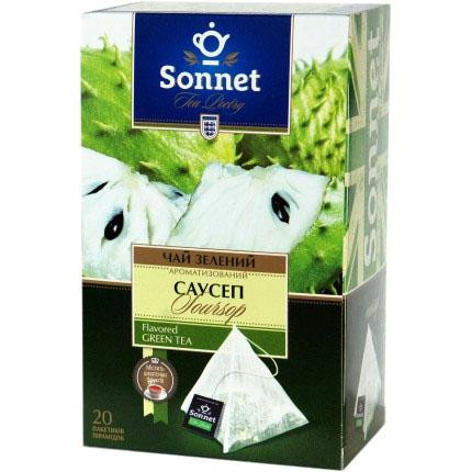 Sonnet Чай зелений  Саусеп, 20 пакетиків (4820082706036) - зображення 1