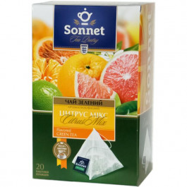 Sonnet Чай зелений  Цитрус Мікс, 20 пакетиків (4820082705985)