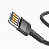 Baseus Cafule Cable special edition USB For iP 2.4A 1м Grey+Black (CALKLF-GG1) - зображення 3