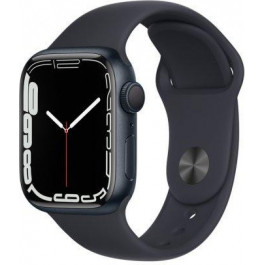   Apple Watch Series 7 GPS 41mm Midnight Aluminum Case With Midnight Sport Band (MKMX3)