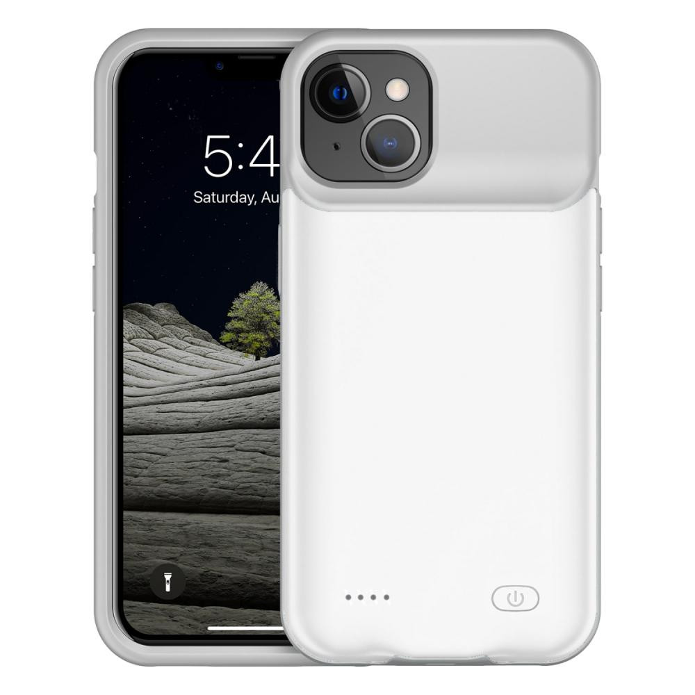 iBattery Чохол-батарея  для iPhone 13 Slan 6000 mAh white - зображення 1