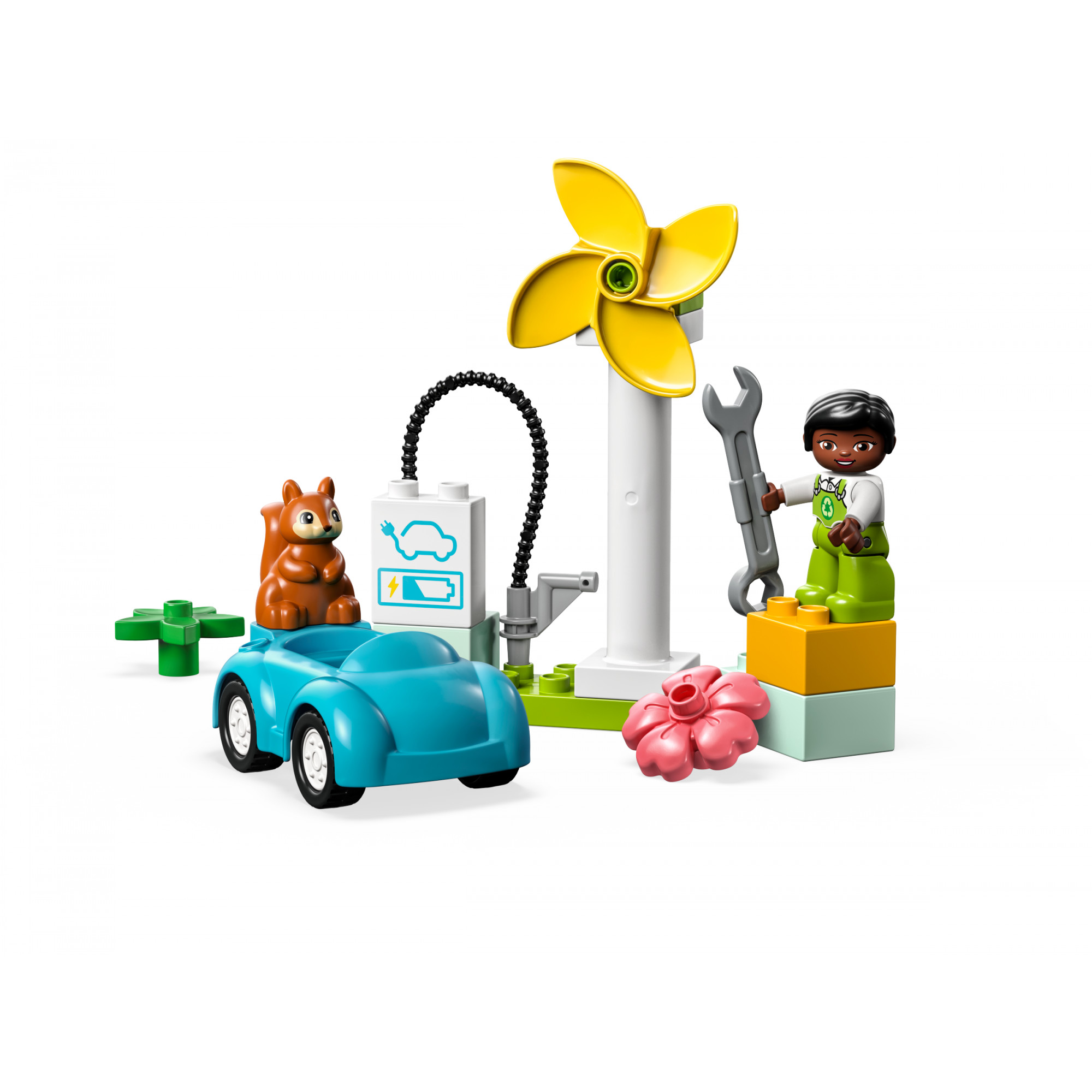 LEGO DUPLO Вітрова турбіна та електромобіль (10985) - зображення 1