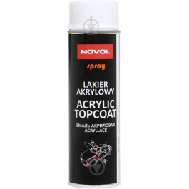 NOVOL Емаль акрилова Acryl Topcoat 500 мл 34312 Біла глянцева