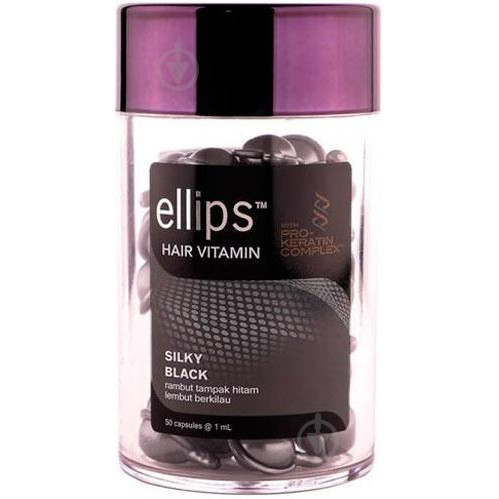 Ellips Олія  PRO-KERATIN COMPLEX Silky Black для темного волосся 50 мл (21) - зображення 1