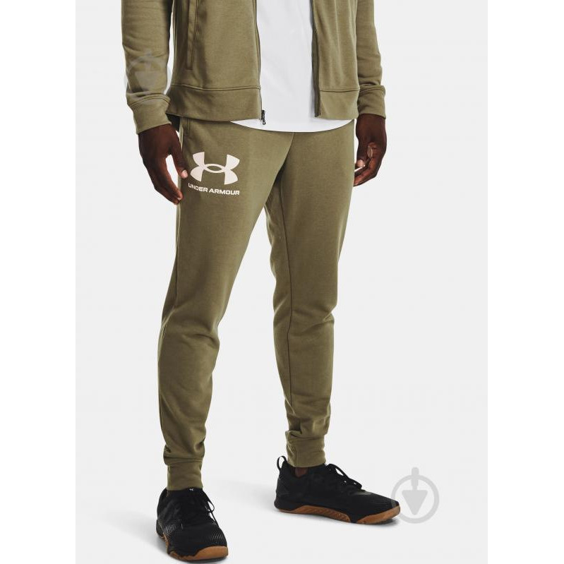 Under Armour Спортивные штаны  Ua Rival Terry Jogger 1361642-361 S Зеленые (195252549718) - зображення 1