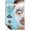 маска для обличчя Purederm Маска кислородная очищающая угольная для лица  Deep Purifying Black Q2 Bubble Charcoal 20 г (8809411