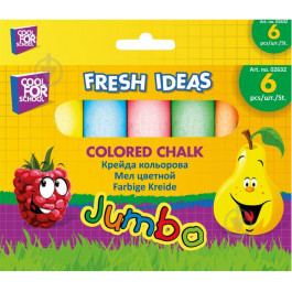 Cool For School Мел цветной JUMBO 6 шт. в картонной упаковке с подвесом (CF02632)