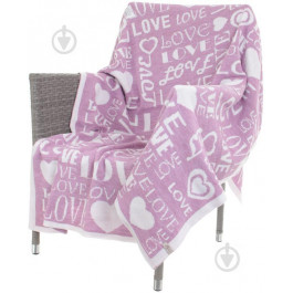 Прованс Плед Art Knit Big Love 130x170 см рожевий (4823093428577)