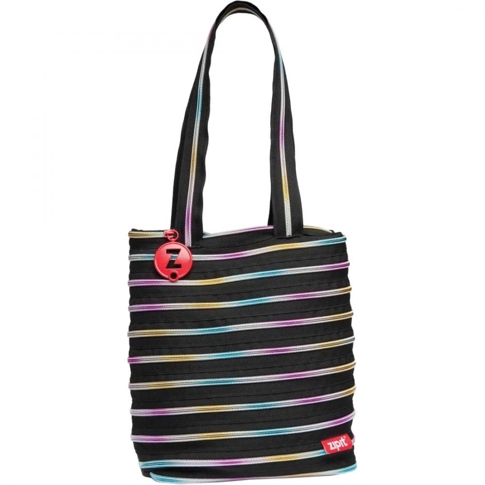 Zipit Сумка  Premium Tote/Beach, Black&Rainbow Teeth (ZBN-8) - зображення 1